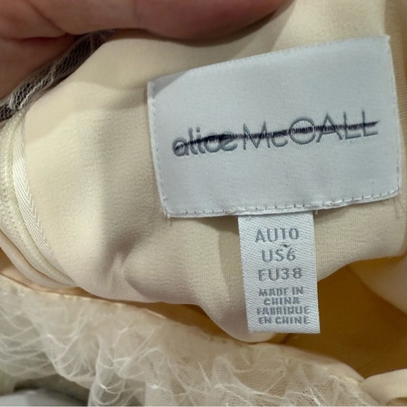 Alice McCall Dress All Things Nice Mini Lace in Cream - Picture 8 of 10